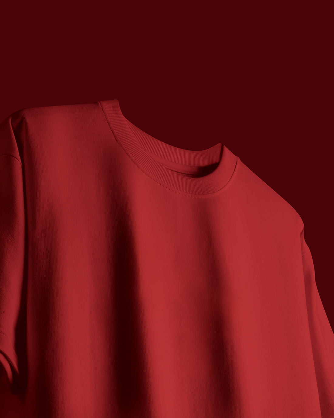 Adiaar Cardinal Red Oversized Tshirt Unisex