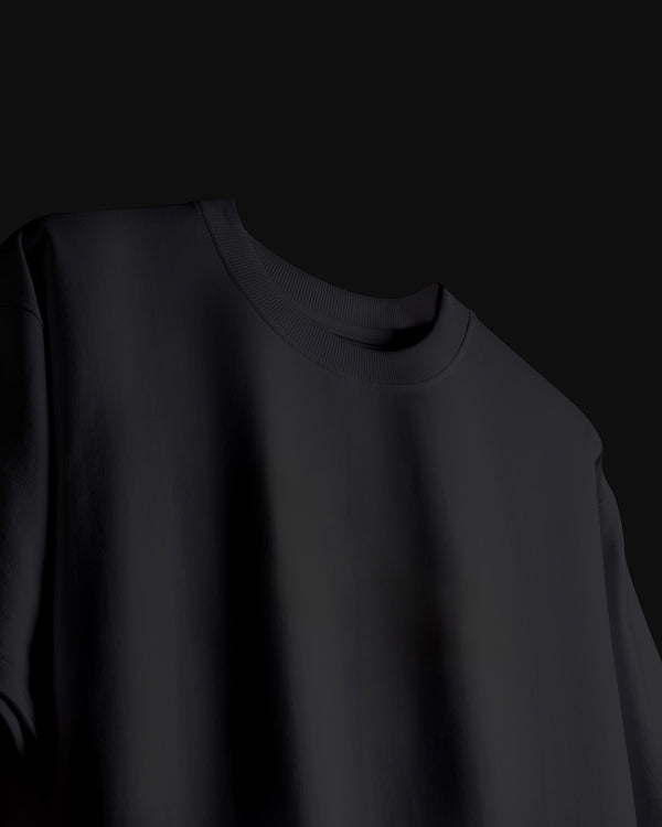 Adiaar Obsidian Black Oversized Tshirt Unisex