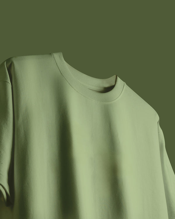Adiaar Pistachio Green Oversized Tshirt Unisex