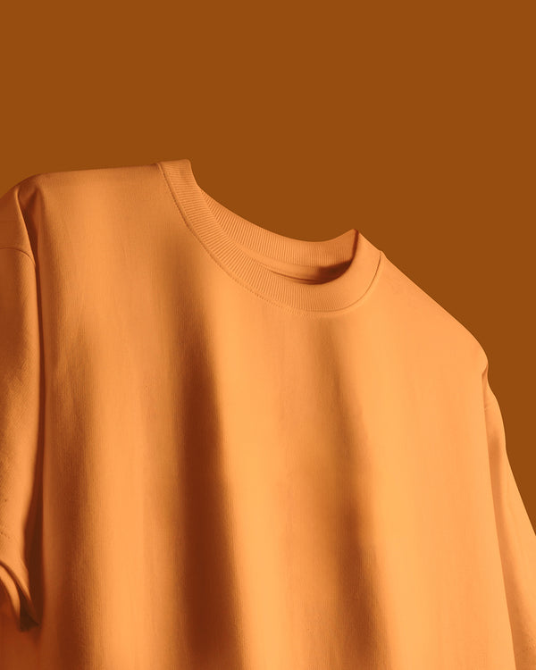 Adiaar Tangerine Orange Oversized Tshirt Unisex