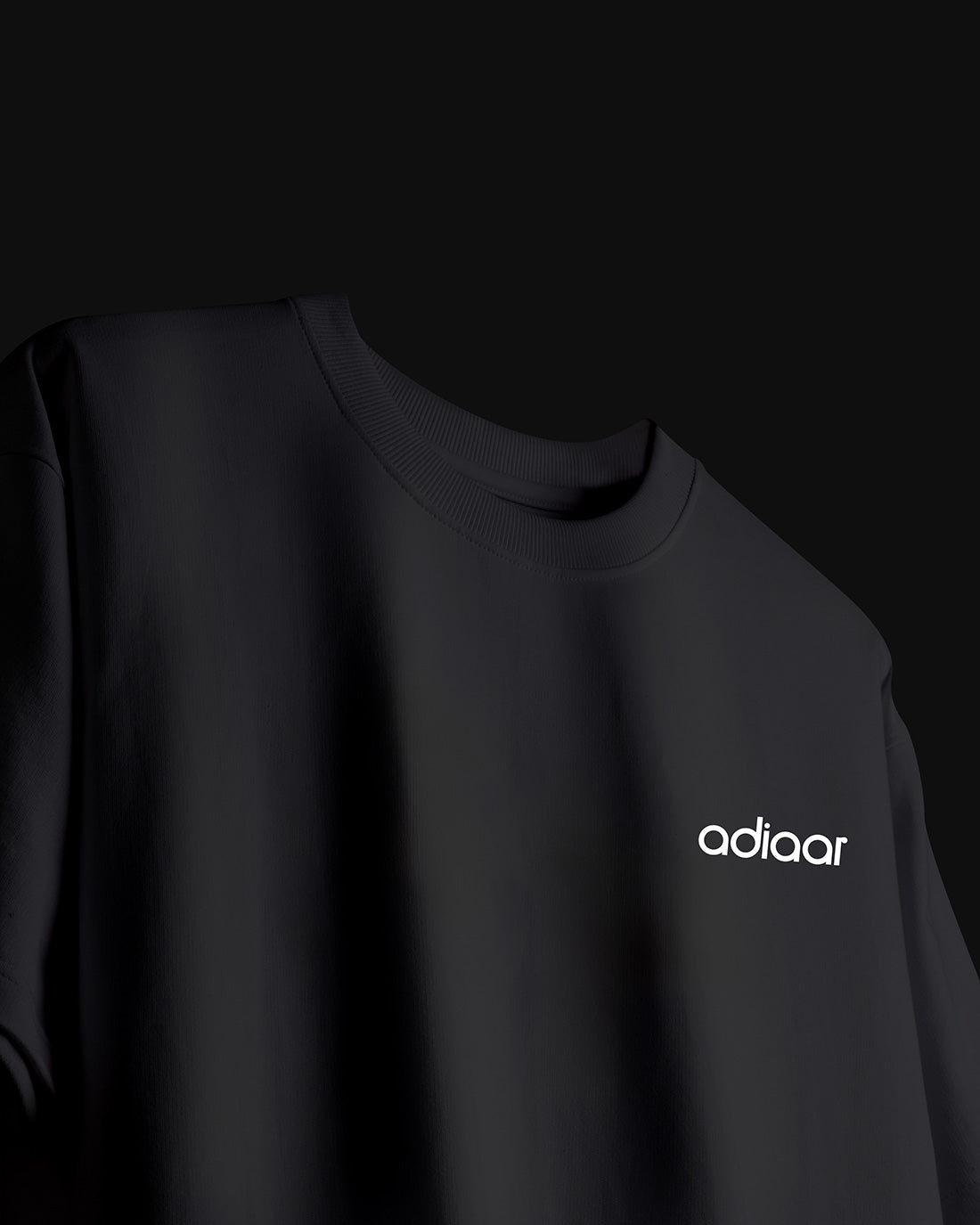 Black Adiaar Blank Oversized Tshirt